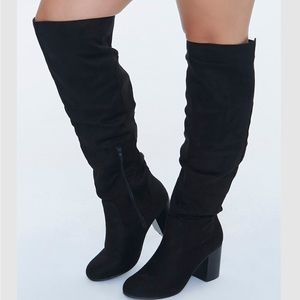 Black Knee High Boots
